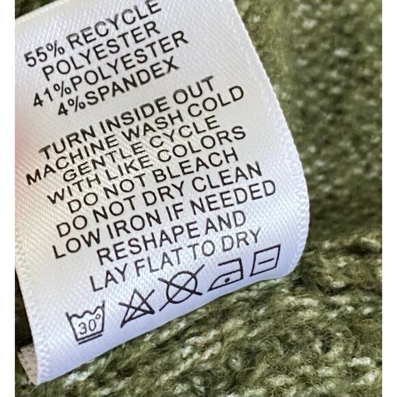 Able Women’s Sweater Heather Green Slouchy Comfy Pullover Mock Neck Harriet 1X - Picture 11 of 11